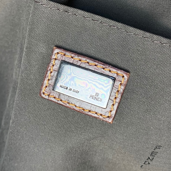 FENDI Mixed Media Boston Satchel Bag - Picture 13 of 16